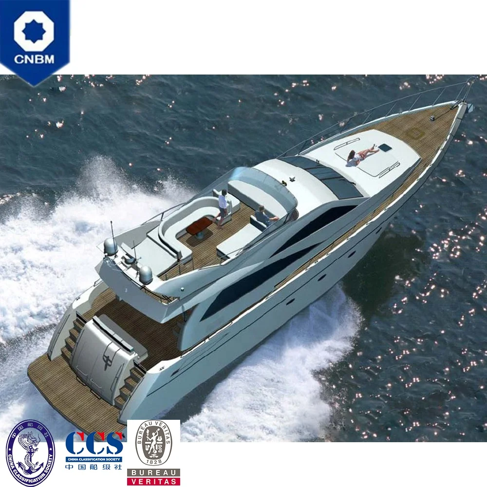 88 ft China Shipbuilding Fiberglass Hull Material Custom Luxury Mega Yacht Motor Superyacht for Sale