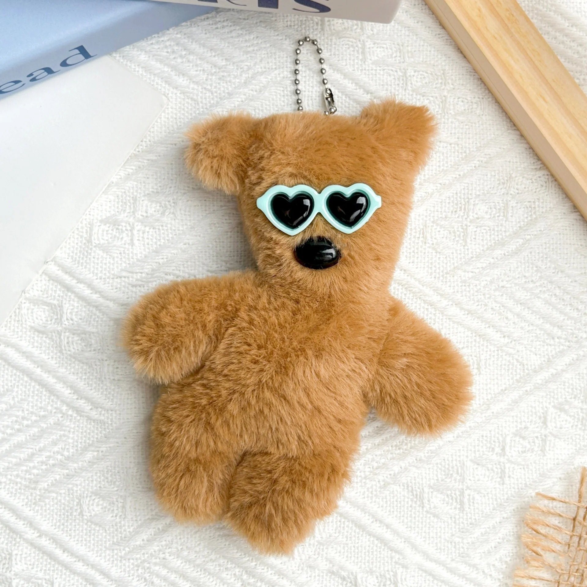 New Product Ideas 2024 Teddy Bear Doll Handmade Diy Self Made Material Pack Little Bear Pendant Key Chain Accessories