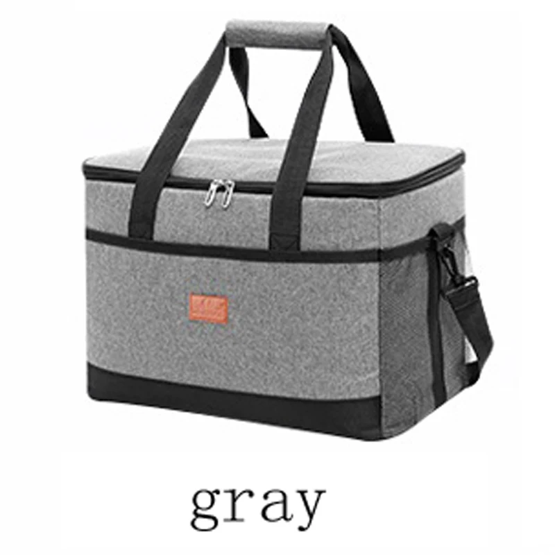 Insulation basket Custom ordinary picnic bag aluminum frame portable shopping bag aluminum foil waterproof ice bag basket