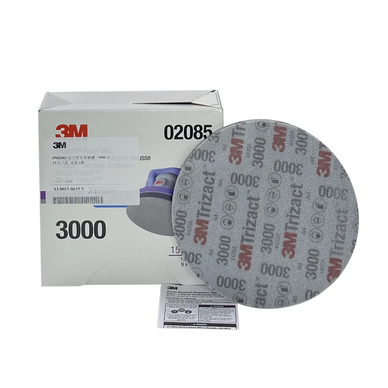 6 inch 3M 3000Grit 5000Grit Trizact Sanding Sponge  Abrasive Sponge Pad Disc Hook And Loop Disc Sanding Sponge