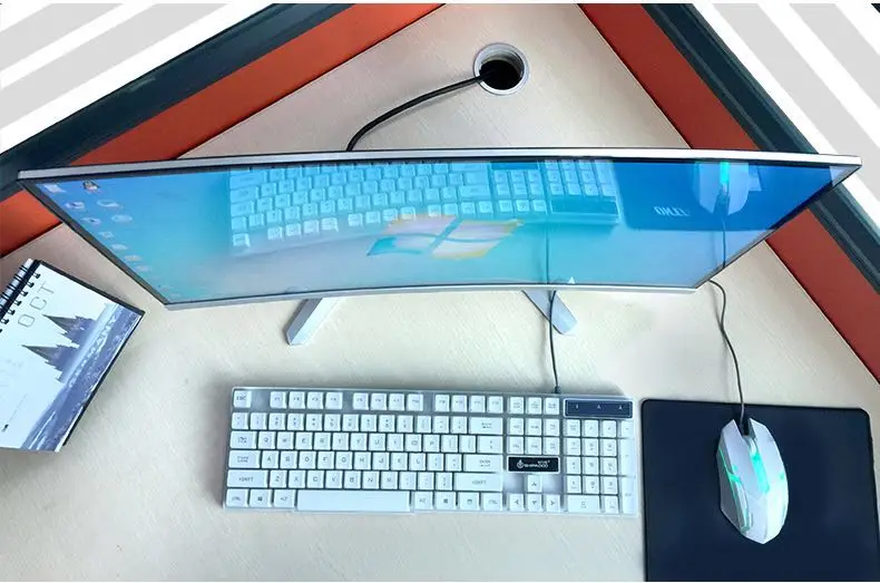 24' HD Curve Screen All In One PC i7-6700 Intel Core 8GB RAM 1TB HDD PC AIO Monoblock All in one Computer Desktops