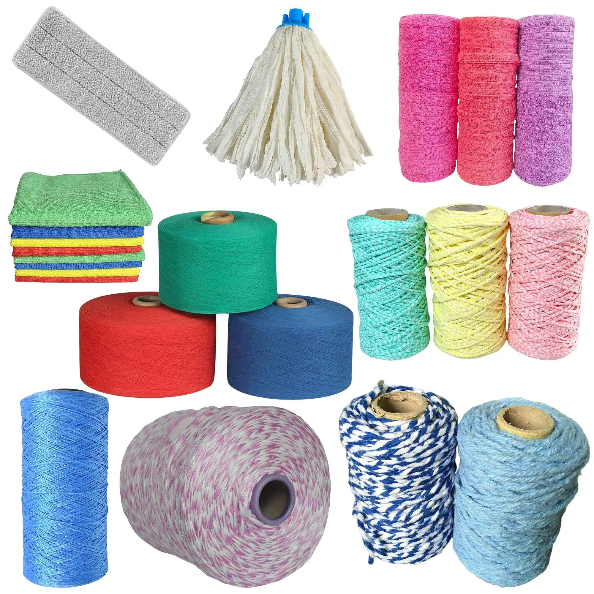 Good Price  80%polyester 20%polyamide Microfiber Magic Strip  Fancy Yarn Microfiber Cloth Roll For Mop