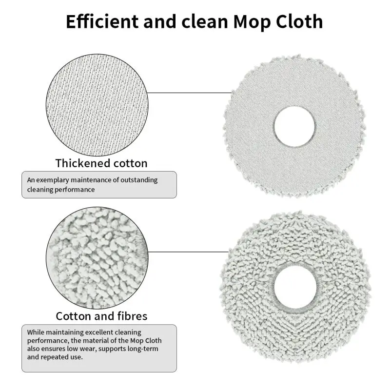 Main Brush Side Brush Mop Pad Dust Bag Cleaner Hepa Filters Spare Replacement Parts for Ecovacs Deebot T30 Omni/T30 Pro/T30s