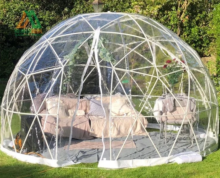 
 Наружные кемпинговые ТПУ Пластиковые садовые igloo geodesic прозрачные купольные палатки  