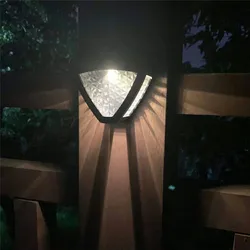 LED outdoor solar garden lighting wall lamp waterproof, suitable for fence wall landscape lawn decorative street lamp