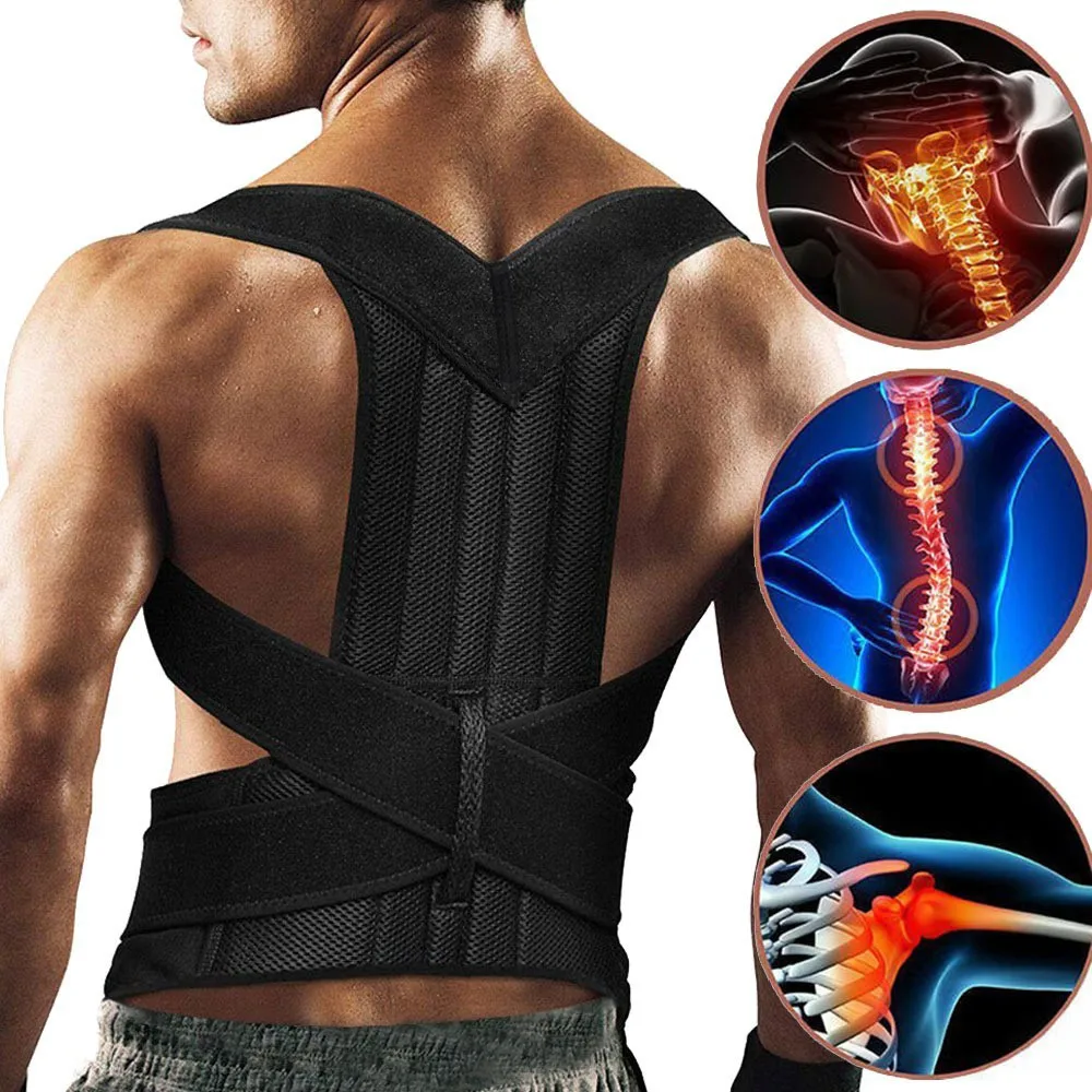 Cheap Price African market hot selling back brace posture corrector waist lumbar corrective posture brace shoulder vest