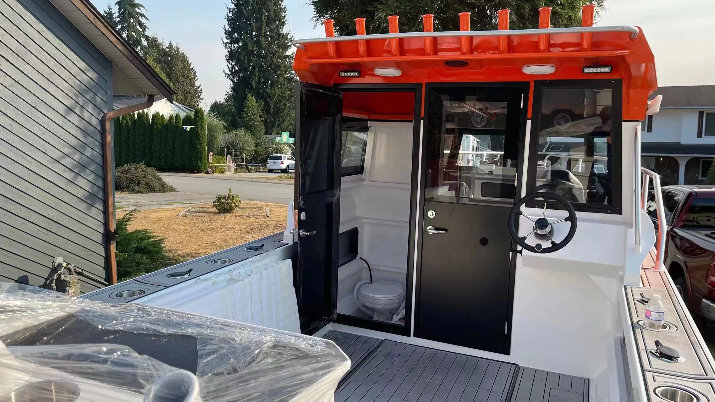 30ft 9m fully welded Sport Watercraft Offshore Leisure Yacht Cabin Speed Boat aluminum fishing boat  for Cruising