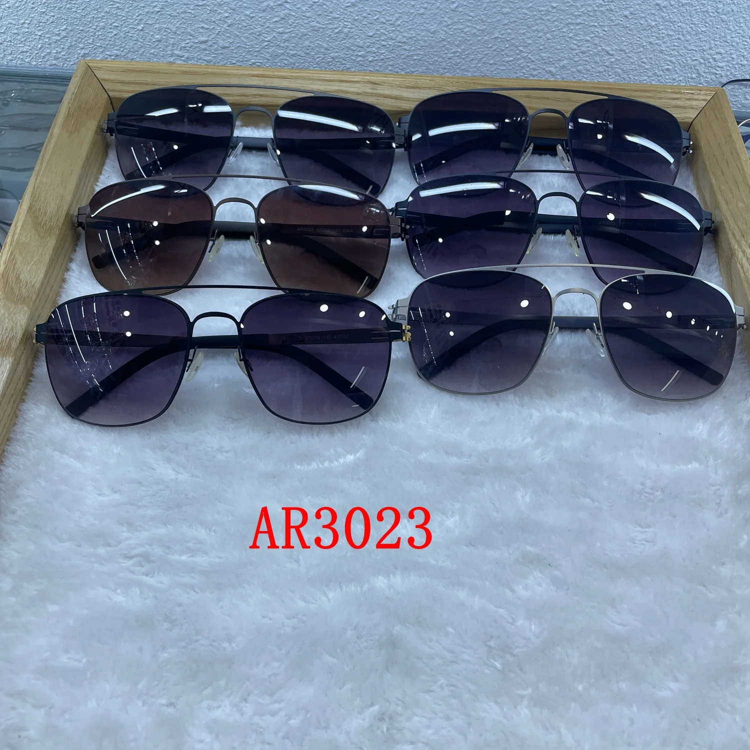 German style sunglasses without screws ultra-light steel plate elastic leg for men and women BERLIN Screwless Shadow