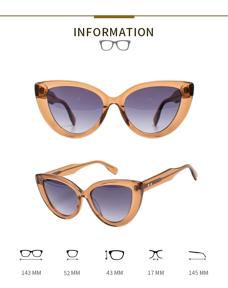 Omelle Fashion Retro Famous Brands Sunglasses Luxury Cat Eye Personality UV400 Protection Women Shades Sunglasses