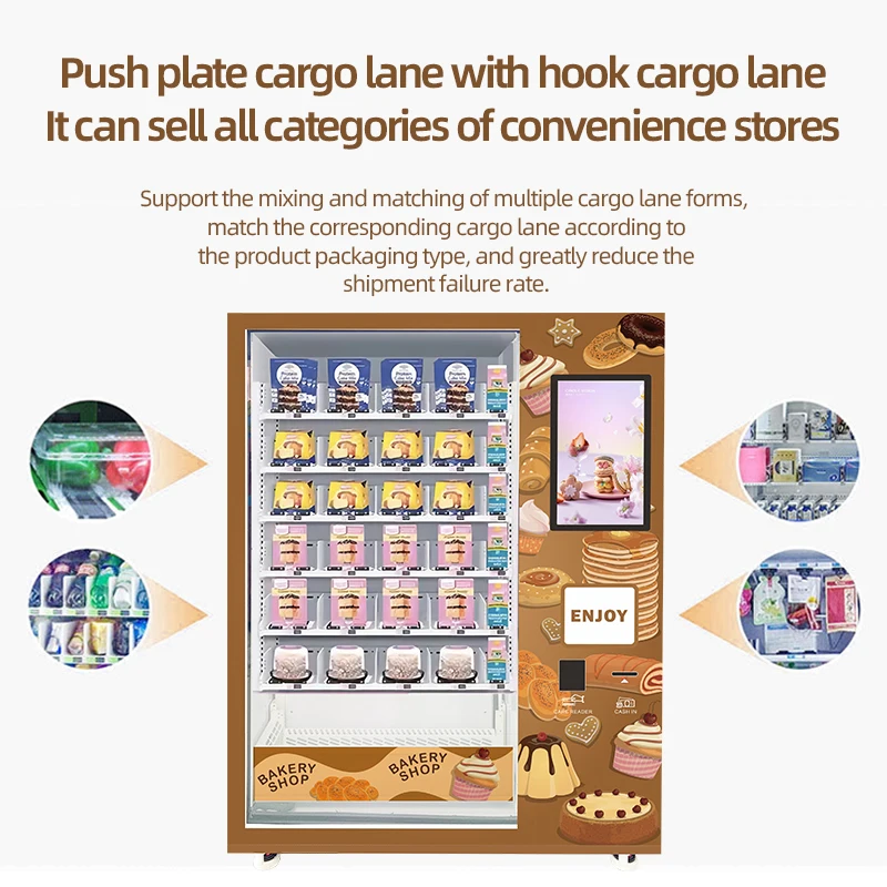 2024 fully automatic vending machine for food bakery