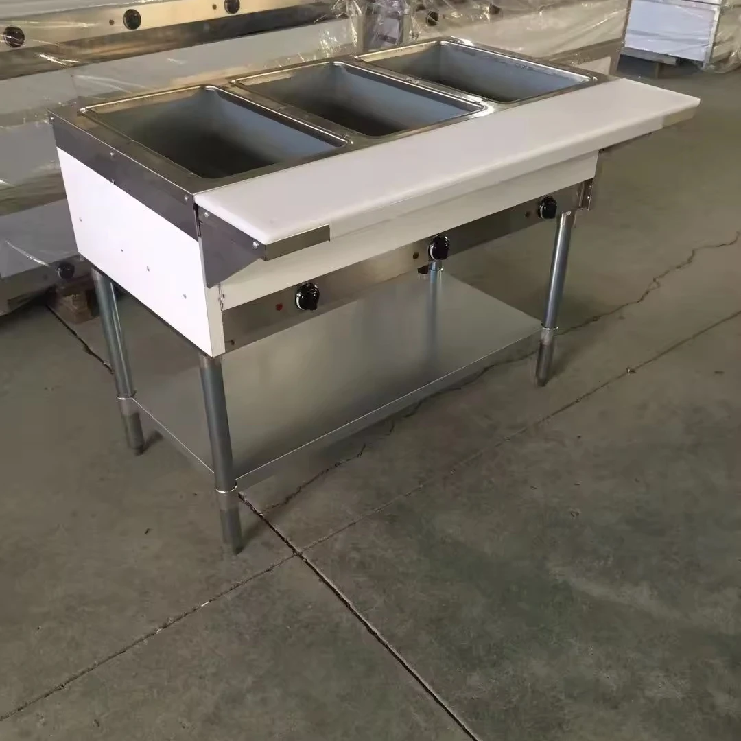 Shineho Premium Stainless steel electric  Hot Food Steam Table for Delicious & Quick Meal Preparation
