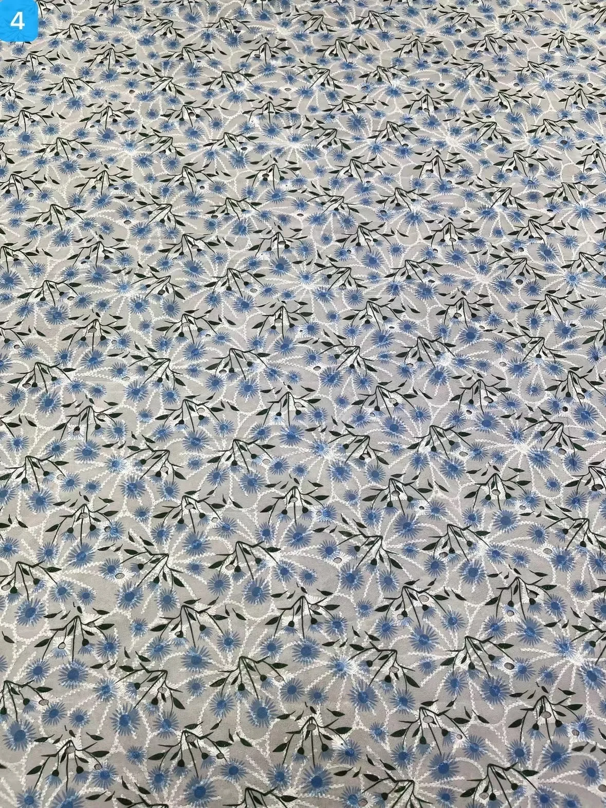 New chiffon printed embroidered fabric flower dress lace embroidered curtain fabric