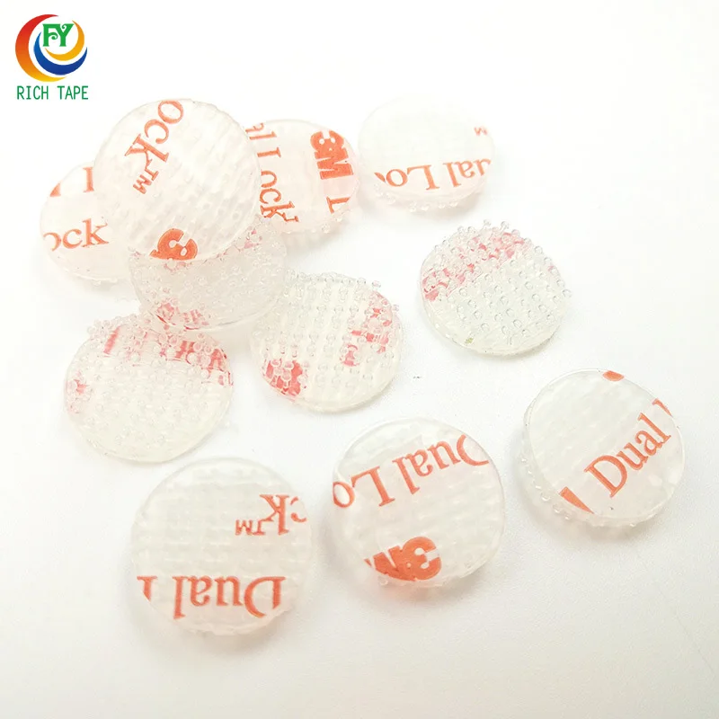 Heavy Duty Double Sided Acrylic Adhesive Hook Loop Tape Industrial Strength SJ3560 for Masking Stick-On Polyester Material
