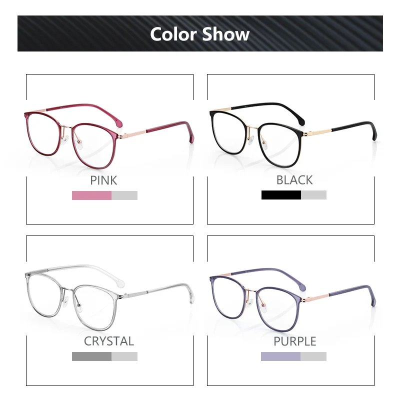 
Fashion Metal Oval Frame Optical Glasses Anti Blue Light Eye Glasses for Male and Female 