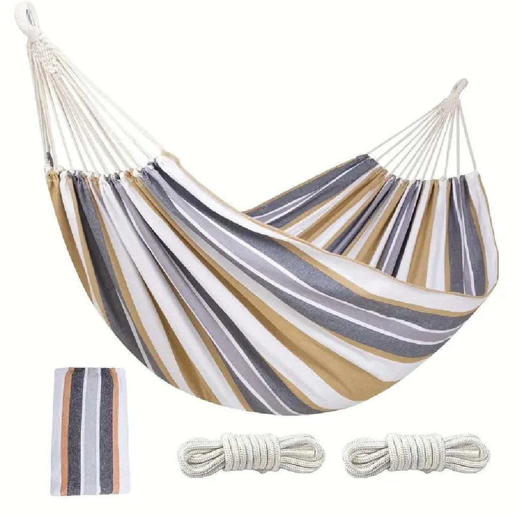 Manufacturer High Quality Canvas Camping Hammock New Style Portable Wear-resistant Sleeping bed For Outdoor