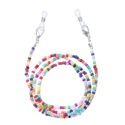 Useful Multicolored Beaded Glasses Chains Colorful Beads Eyewear Holder For Gift