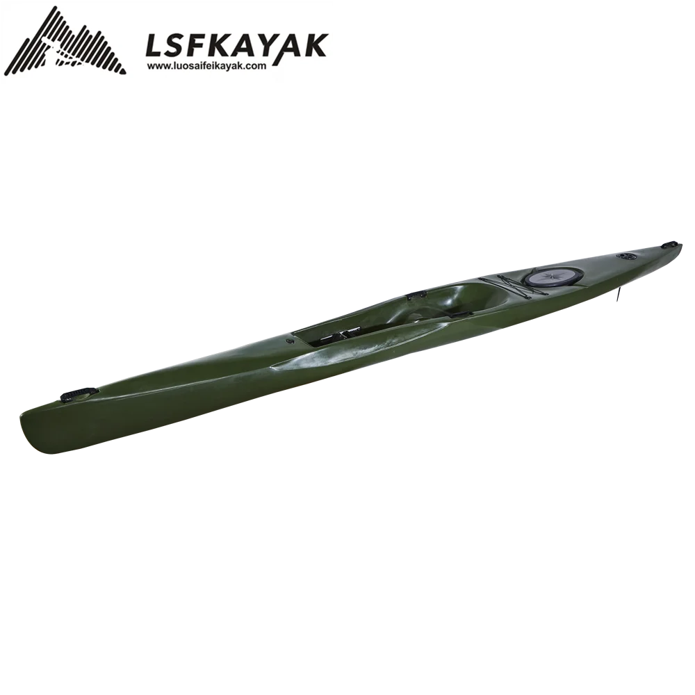 LSF Single Seat One Person 16.4FT Racing Sit in Canoe LLDPE Plastic Kayak