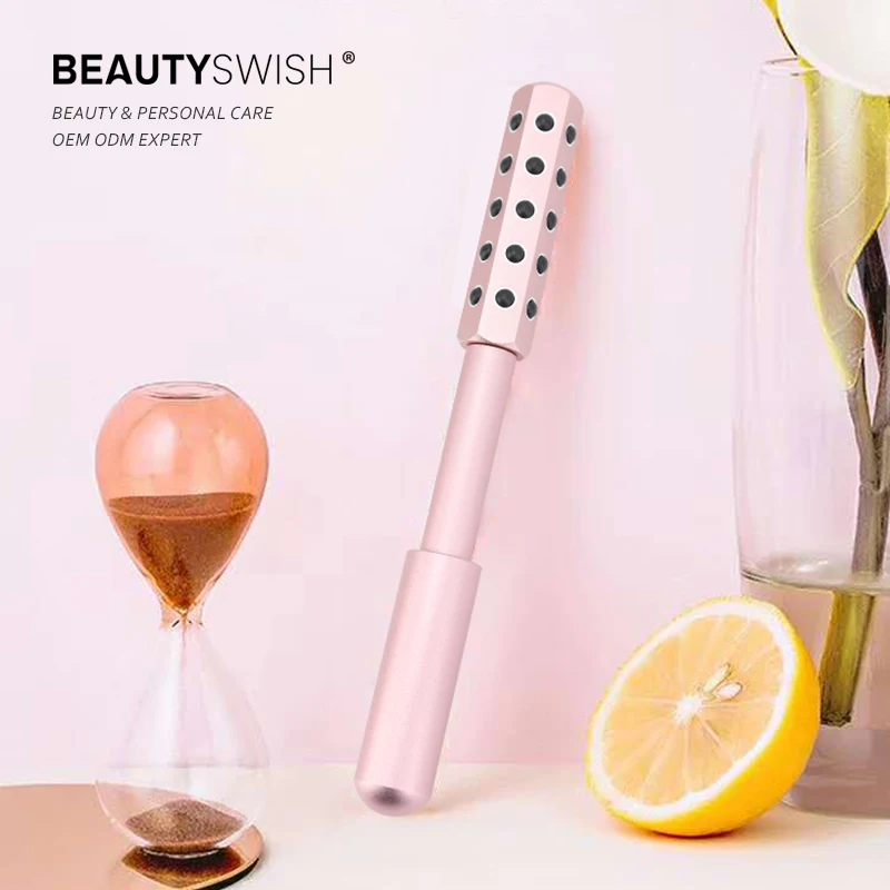 Facial Massage Roller Double Heads Germanium Stones Face Lift Hands Body Skin Germanium Stone Uplift Massaging Beauty Roller