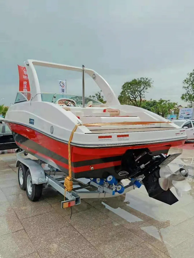 China factory fiberglass fishing boat luxury yacht