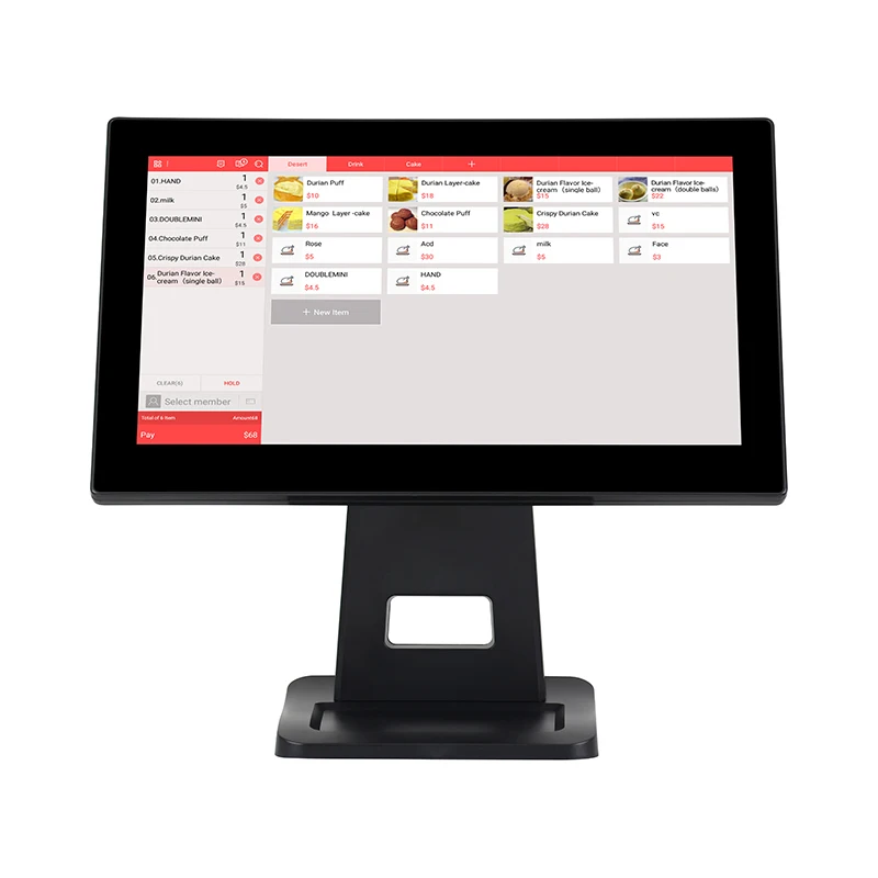 Gsan A4 Android OS Pos Terminal Dual Screen Touch Touch Screen Cash Register POS System with Cash Drawer