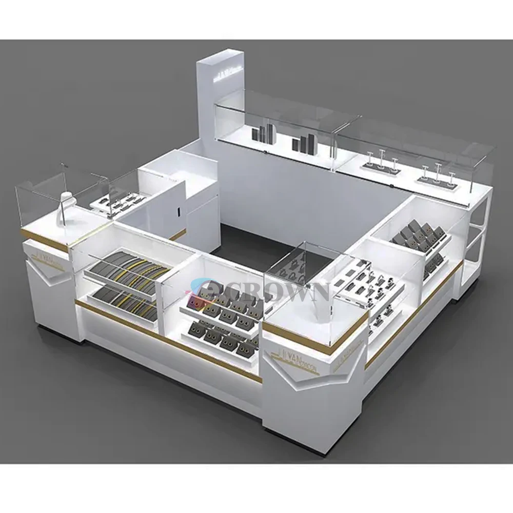 Mall Kiosk Design Modern Jewelry showcase Mall Kiosk Design Mall Luxury Store