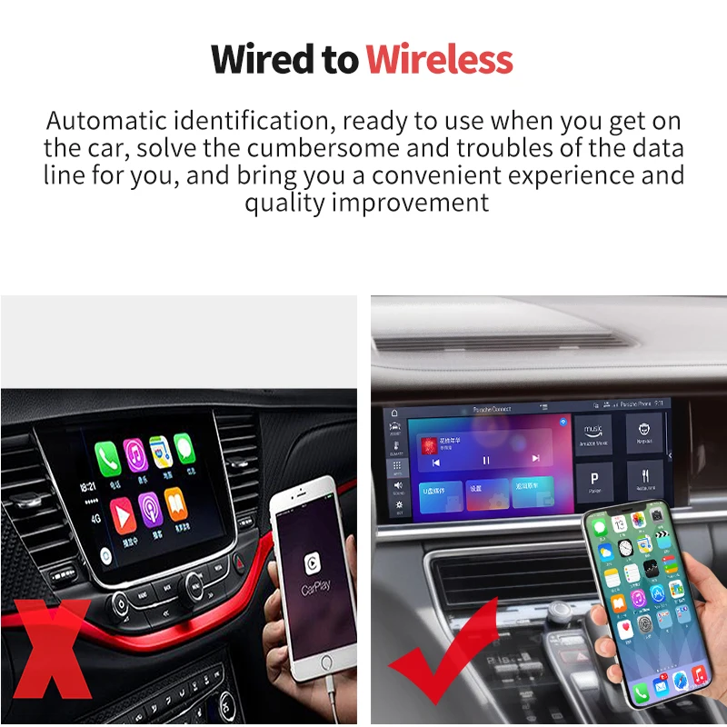 
Low-cost wireless CarPlay smart box car fully automatic high-end smart car play 