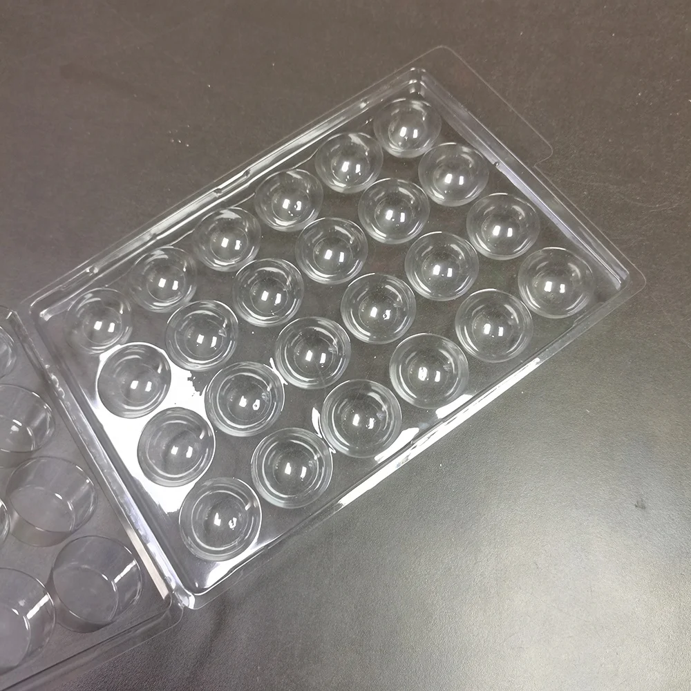 Clear 24 Cavity Mini Cupcake Truffle Clamshell Packing Tray