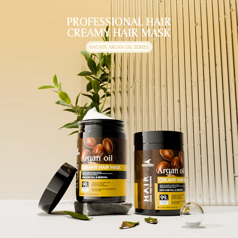 Deep Conditioning Hair Mask with argan Oil and Collagen for Dry Damaged Hair Hair-Repairing Moisturizing Smooth Function