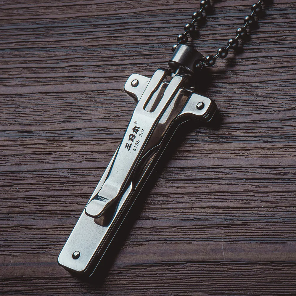 6155 Cross-border department store stainless steel folding knife portable camping knife portable fruit knife