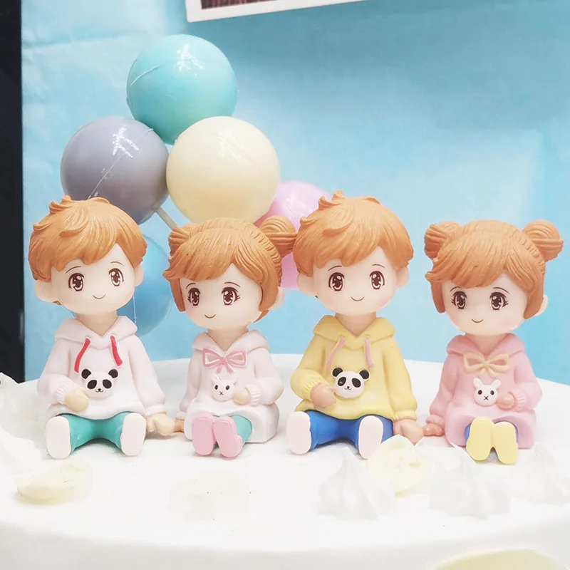 Hot selling PVC Party Deco Balloon Star Stuff Birthday Cake Topper Decoration With Tape Base
