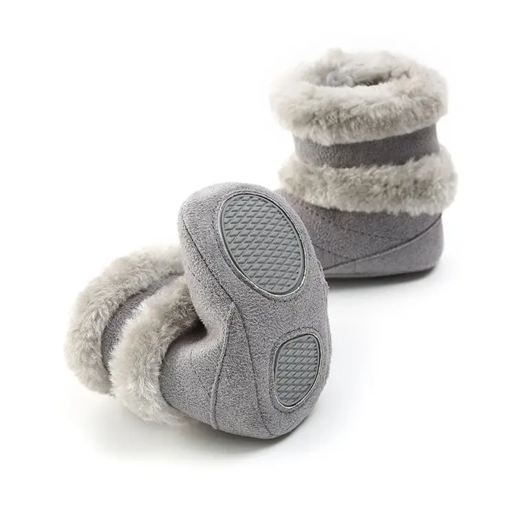 2021 High Fashion Designer Kid Infant Newborn Baby Cute  Soft Cotton Thermal fall Winter Snow Prewalker Toddler Girls Boots Boy