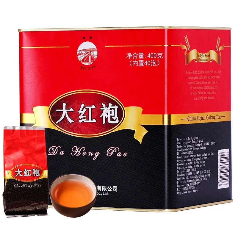 XC18 wholesale factory price slimming tea negotiable cha 400g wuyi cliff tea  DA HONG PAO AT111 chinese OOLONG TEA
