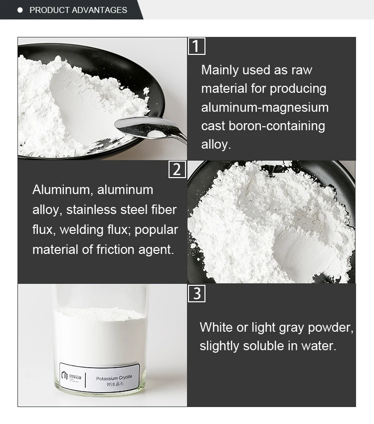 Высококачественный Синтетический Белый криолит калия для абразивных инструментов