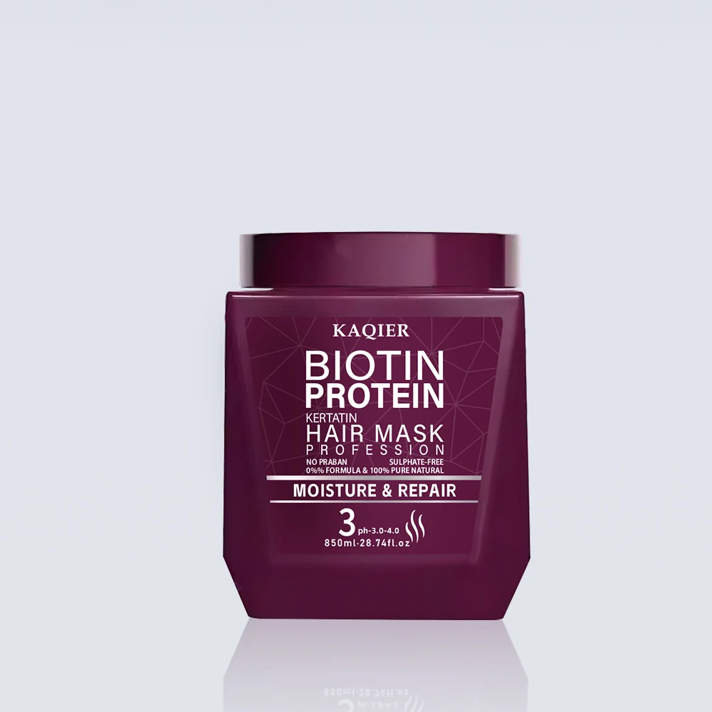 High Quality Hair Mask Enrich Biotin Protein Extract Large Volume Moisture Hair Smoothly for Salon