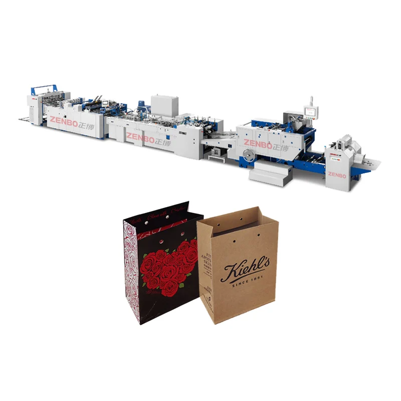 Fully automatic sheet feeding paper mini gift bag machine ZB700CT-240