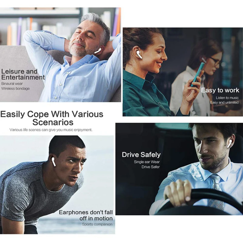 i7s Tws Earphones with Charging Box For Smart Phones Mini Wireless Earbuds Sport Handsfree Earphone Cordless Headset