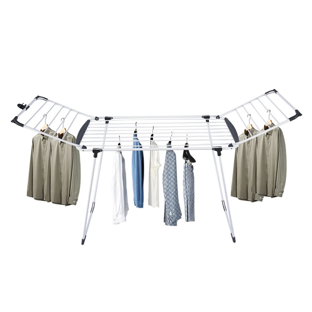 Hot Selling Iron Clothes Air Dryer Rack Portable Balcony Cloth Drying Rack For Living Room