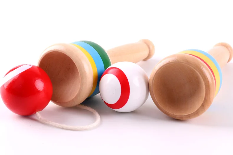 New Trending Wooden Kids Toy Kendama Cup and Ball Preschool Educational Gift Outdoor Fun Party Game Toys for Child