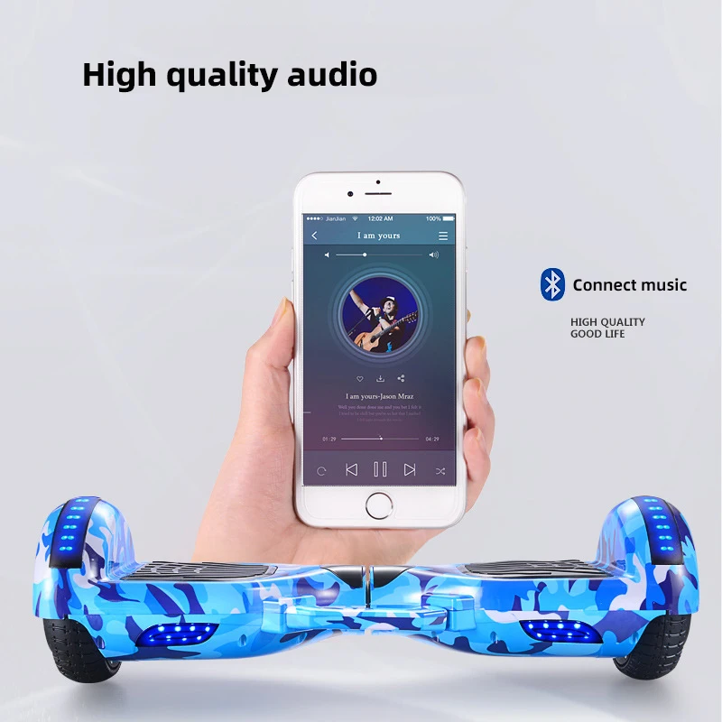 Hot selling colorful intelligent electric self balancing scooter for children aged 4-12 and adult two wheeled scooter