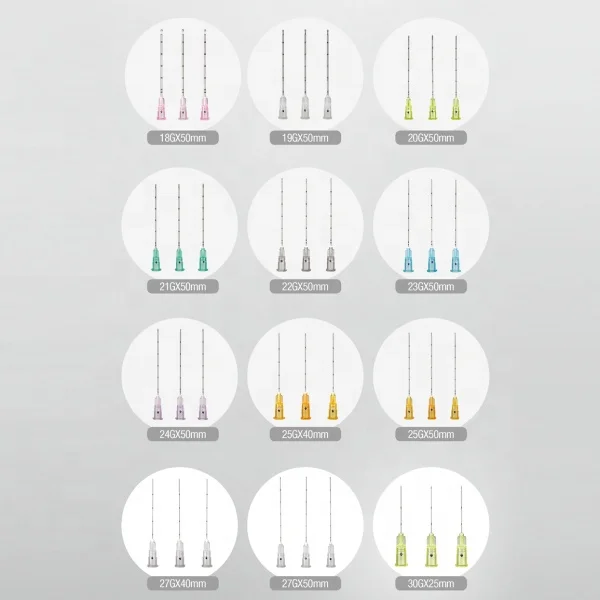 
blunt tip micro cannula needle for fillers 