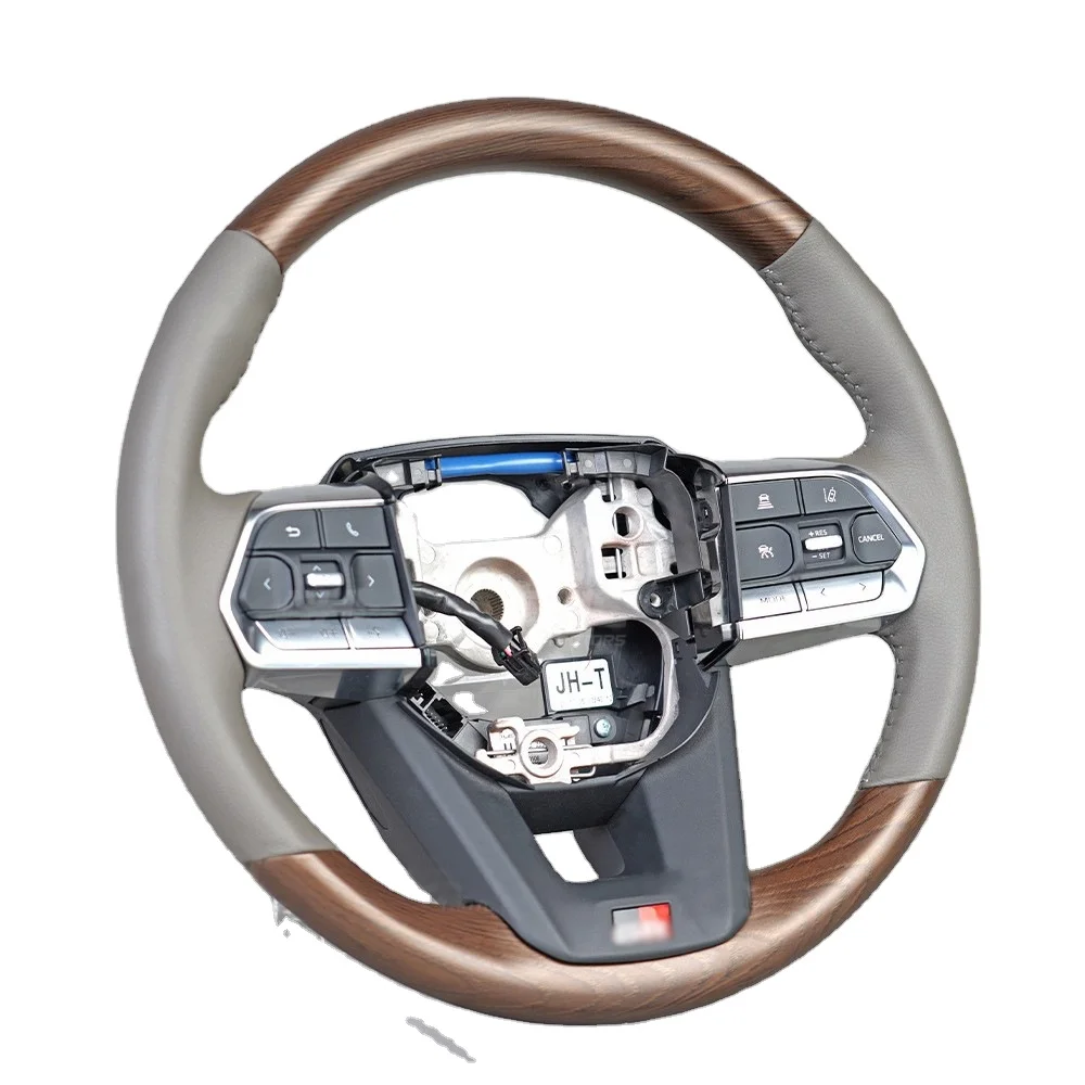 Кожаное деревянное Рулевое колесо для Toyota Corolla 4Runner Crown RAV4 Fortuner Yaris Prius Lexus Lx570 GX470