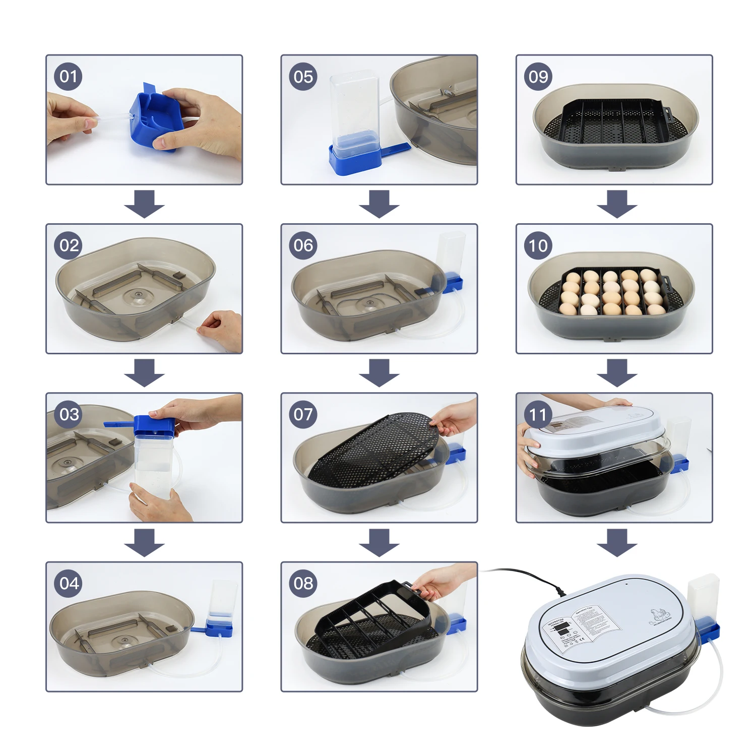 JANOEL Fully Automatic Incubators Automatic Hatching Machine Chicken Egg Incubator and Hatcher