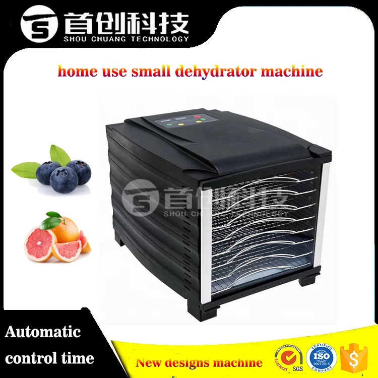 Fruit dehydrator, timer and temperature control 10 trays home use fruit vegetable food dehydrator black and white 800 Watt