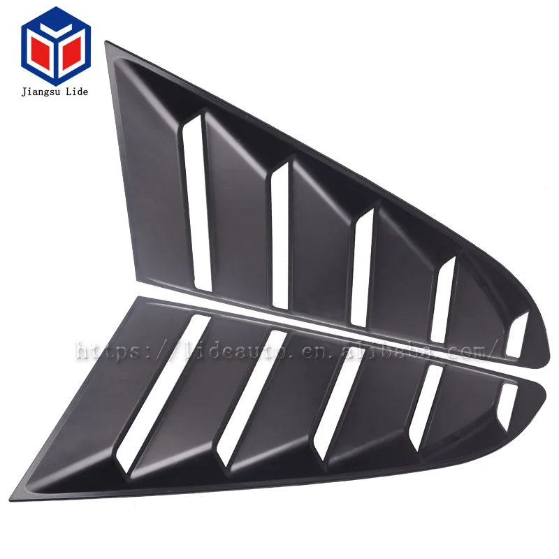 1/4 Quarter Car Side Window Scoop Cover Trim Sticker For Ford Mustang 2015-2018