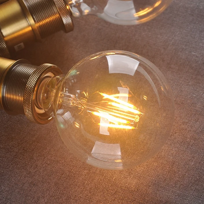 Винтажный прямой чехол нить Edison светодиодная лампа G95