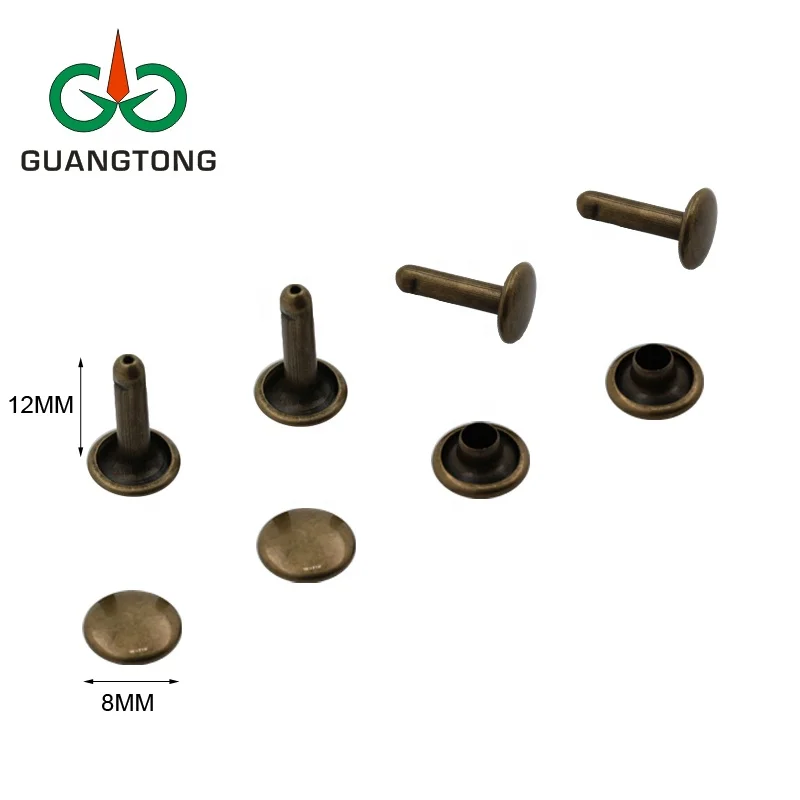 China Wholesale Rivets Gold 8mm Double Side Iron for
