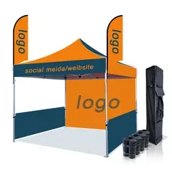 KEYUAN Customized Outdoor Aluminum Trade Show Tent With Logo Exhibition Gazebo Canopy Pop Up Custom Printed Tents For Events