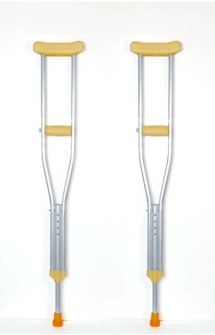 Adjustable Height Lightweight Aluminum Adult Underarm Crutches Disabled Axillary Crutches