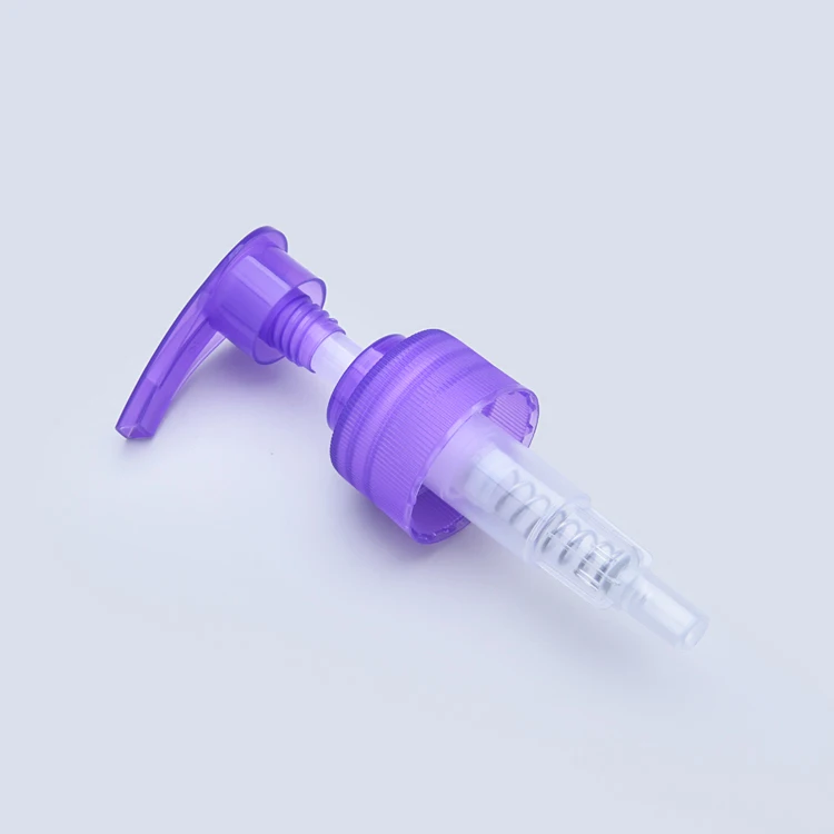 New Style 28/410  purple plastic body lotion pump