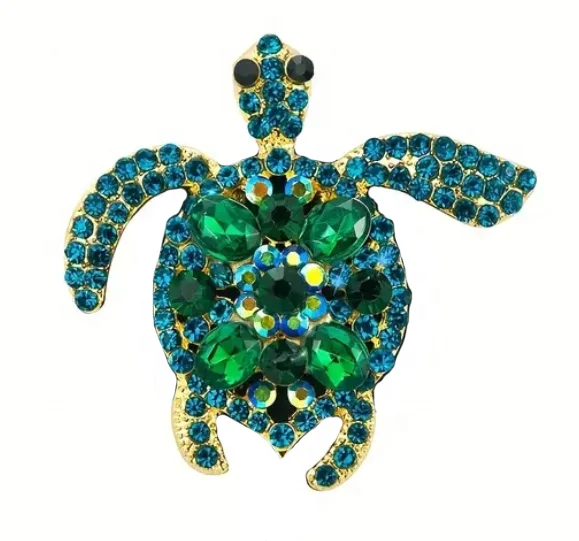 1.4inch Cartoon bee turtle fish bird tooth Rhinestones alloy button flat back For Rhinestone Badge Reel